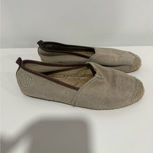 Michael Kors Tan Espadrille Flats